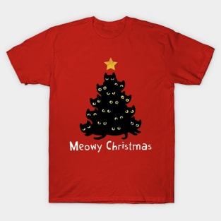 Meowy Christmas T-Shirt